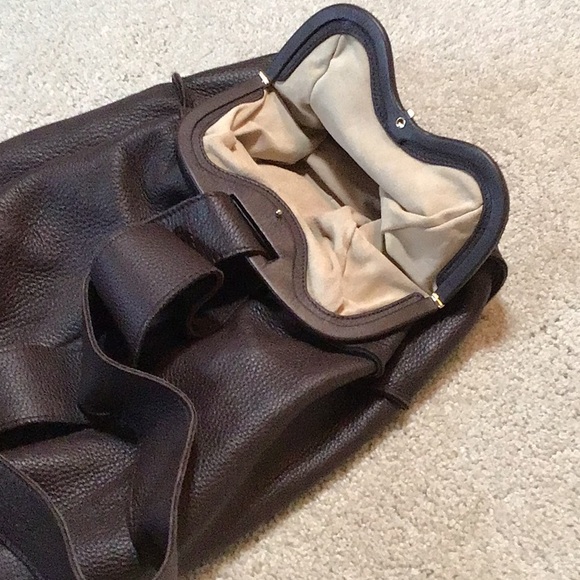 Bottega Veneta Dark Brown Leather Tote. Vintage. Letter of authenticity. - Picture 6 of 10